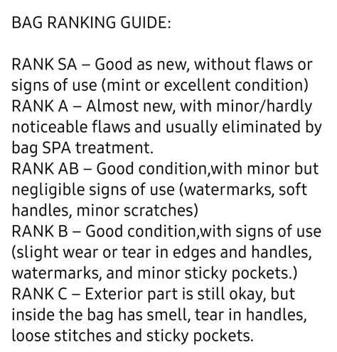 rank ab bag meaning